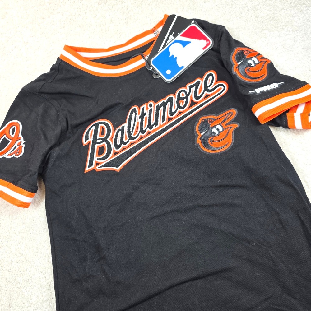 Pro Standard T-Shirt Boys 6 Black Baltimore Orioles MLB Chenille Patch Regular